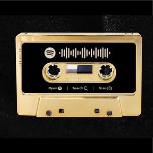 Vintage Audio Cassette with Scannable Spotify Code